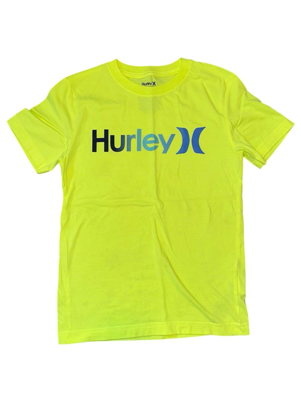 Hurley Neon Yellow Logo Tee